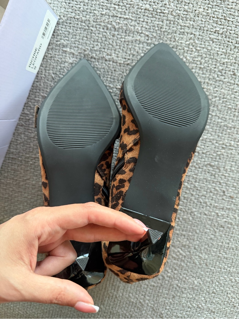 Madden Girl Richie Leopard Pointed Toe Kitten Heel Booties 9 BNIB - Picture 13 of 16
